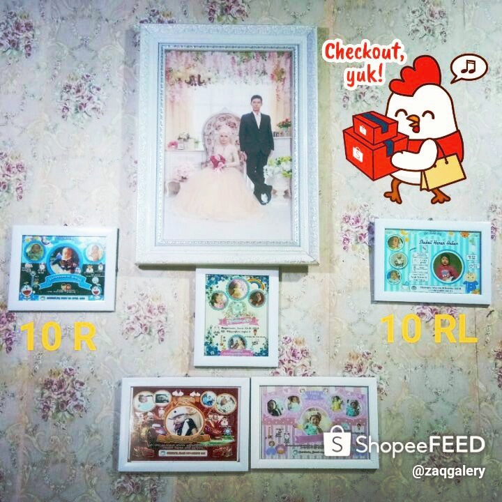 Biodata Bayi Lucu Cetak + Bingkai bisa custom 10R-8
