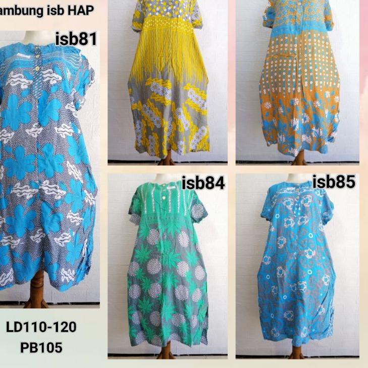 Daster Ibu Sambung HAP Rijek Sablon LD 116 - 120 Adem Busui (Harap Dibaca Sebelum Membeli) isb "Tn31