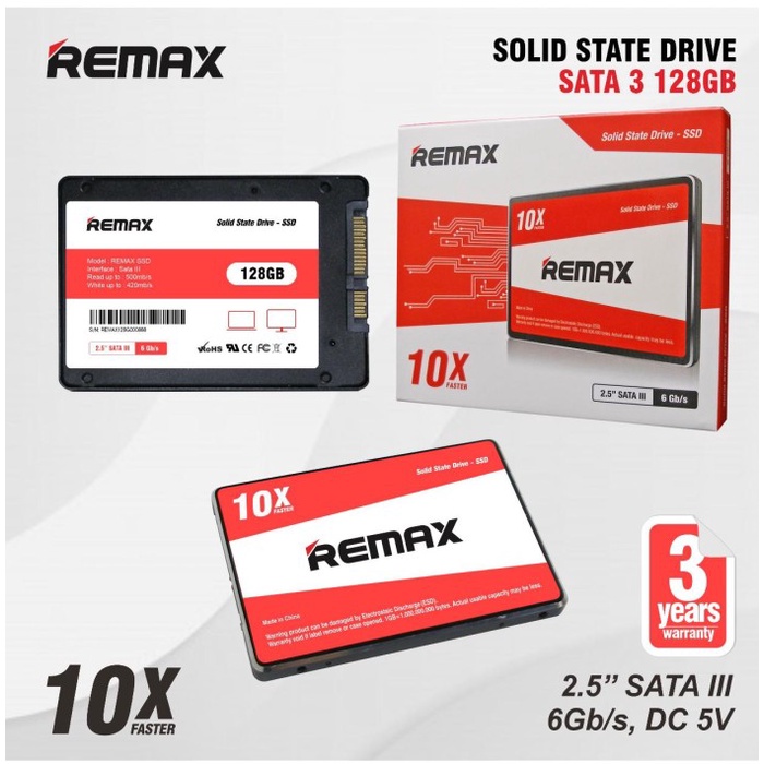 SSD Remax 128gb 2,5 Inch SATA III - SSD Komputer/Laptop