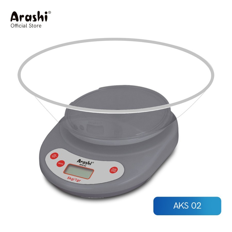 Arashi Timbangan Dapur Digital AKS-02 Kitchen Scale AKS 02 Timbangan Dapur 5 Kg AKS02