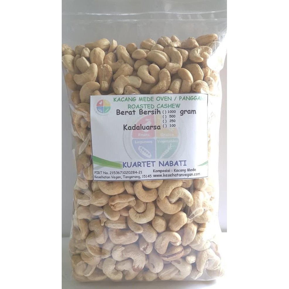 

Pvf2 Kacang Mede - Mete Oven - Roasted Cashew - Matang - Jumbo - 1000 Gr Fli4