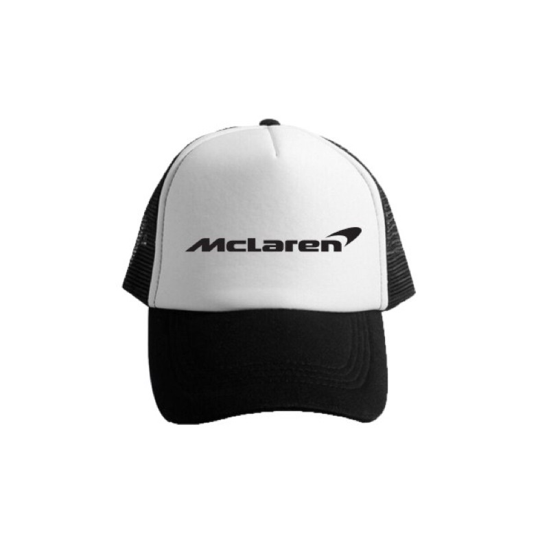 Topi Trucker Mclaren - HITAM PUTIH