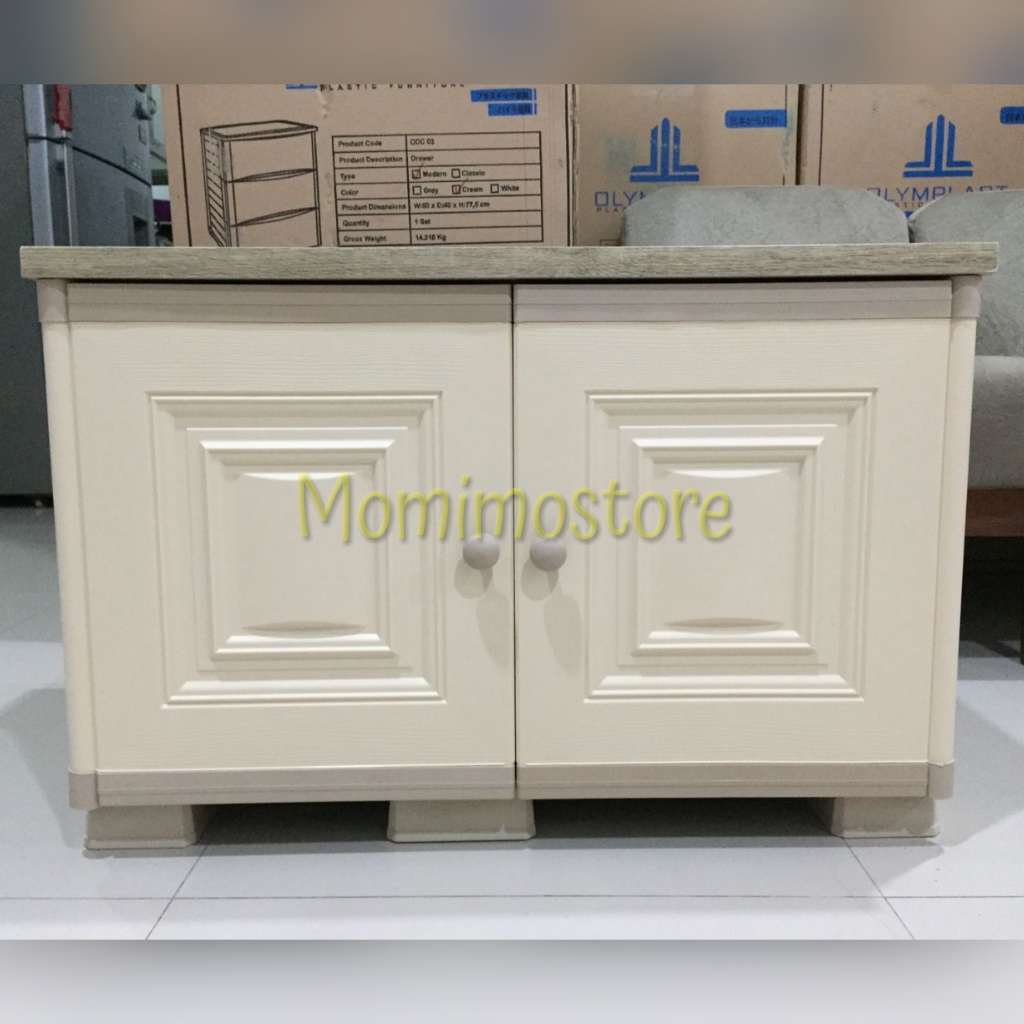 LEMARI TV PLASTIK OTC AVR 2P OLYMPLAST / LEMARI SERBA GUNA / RAK TV