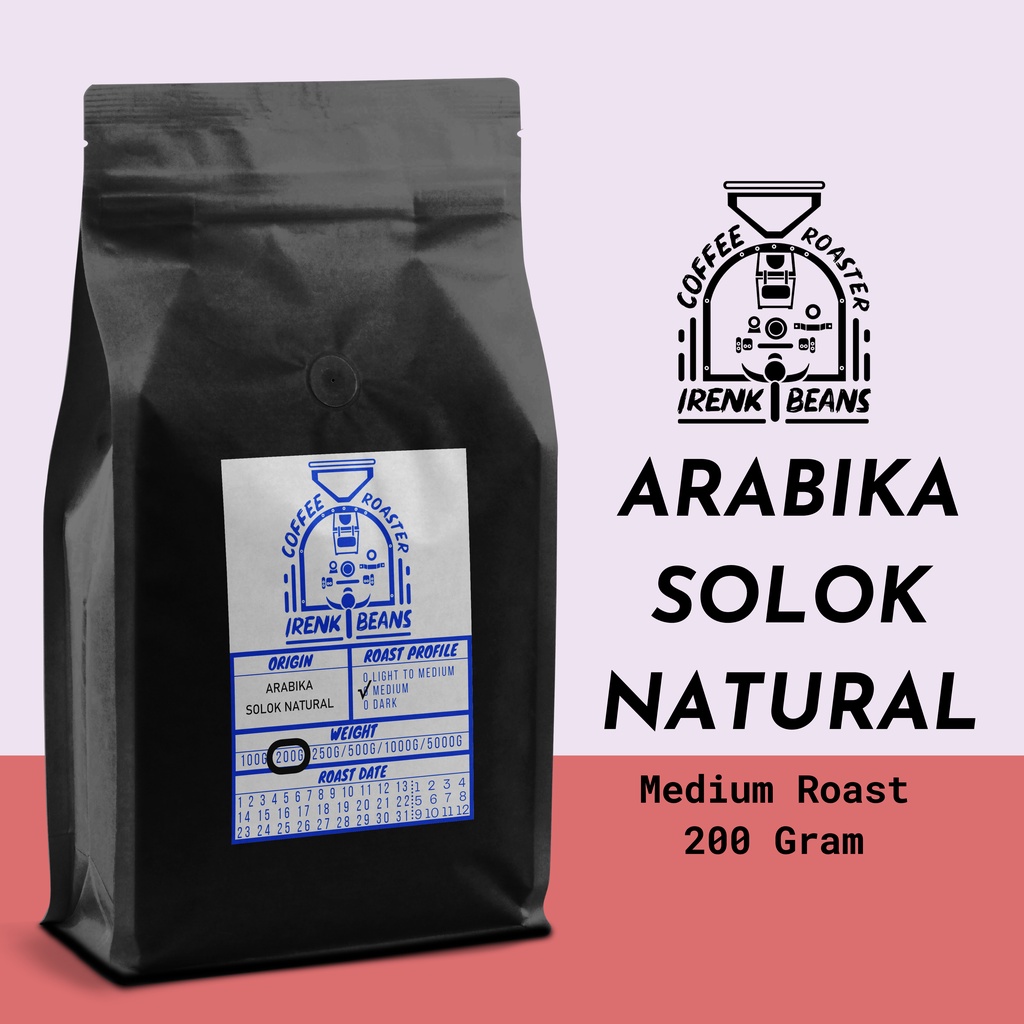 

KopI Arabica Solok Radjo Natural 200g Biji Bubuk