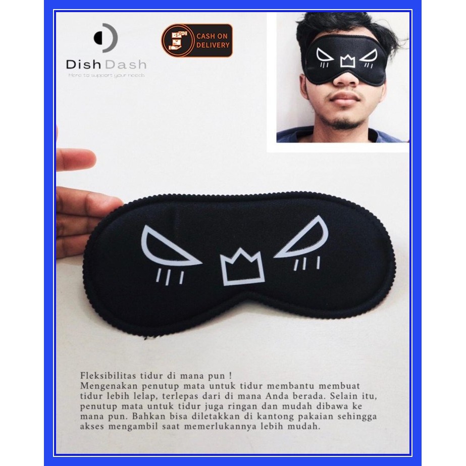 [BAYAR DI TEMPAT] 1 Pcs Penutup Mata Untuk Tidur Nyenyak / Sleeping Eye Mask For Traveling / Penutup Mata Model Smile Cute