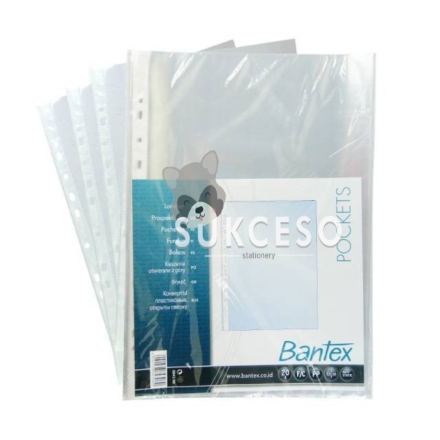 

Bantex Pocket Folio/F4 2045 08 20 Sheets PP Pocket