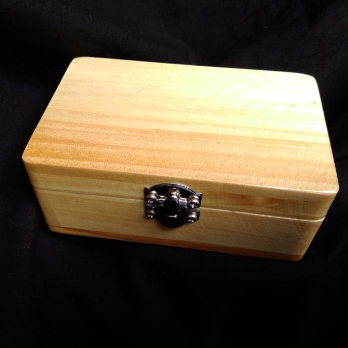 ] Kotak Kayu Gift Pinewood dg Kancing Wadah Sebat Korek Timbaqo Padudan