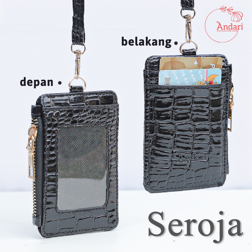 Dompet mini Wanita / Dompet Kartu / ID Card / Card holder SEROJA / TAMARIN Original by Andari