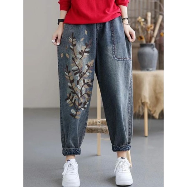 Baggy jeans bordir asli - celana bordir nimas