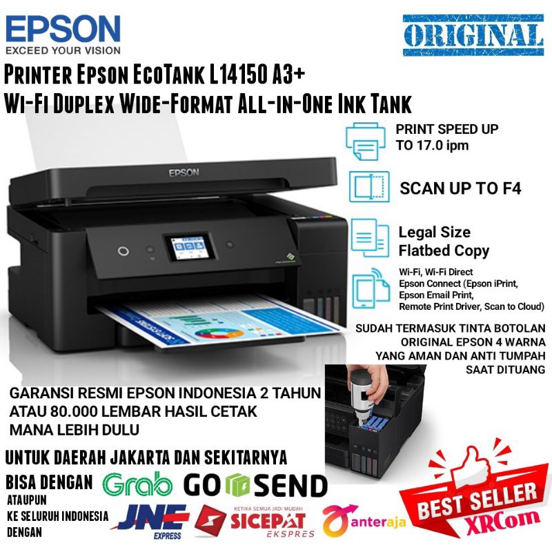 Printer Epson L14150 A3+ Wifi Duplex All in One Ink Tank
