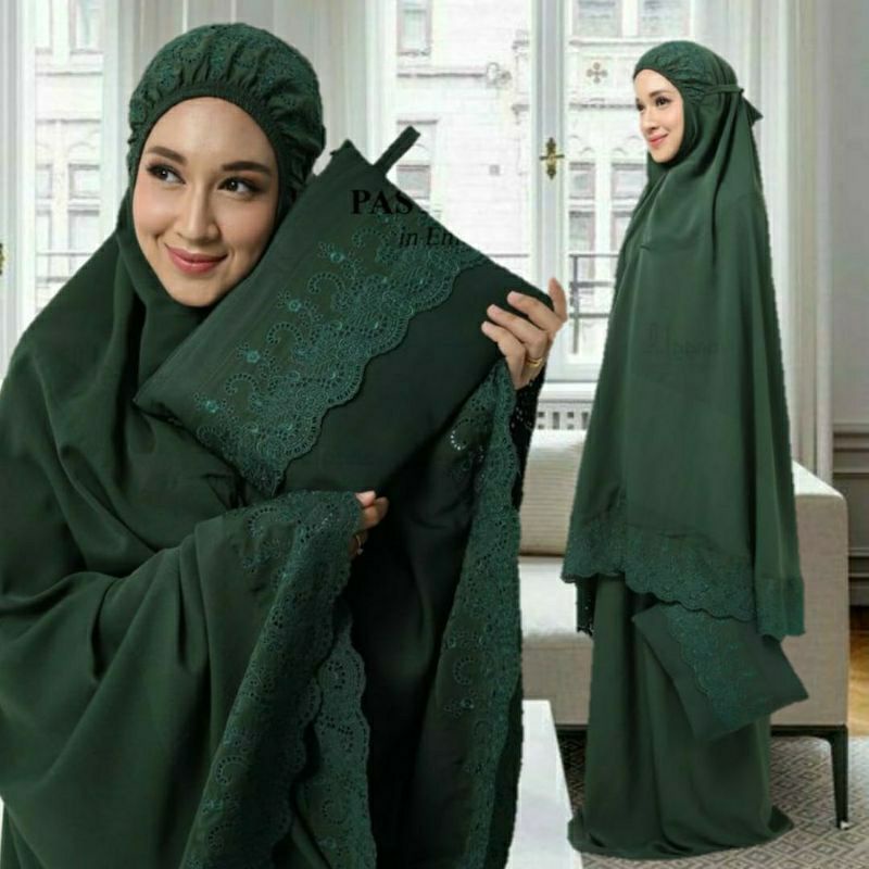 MUKENA DEWASA KHADIJAH JUMBO PREMIUM FREE TAS CANTIK