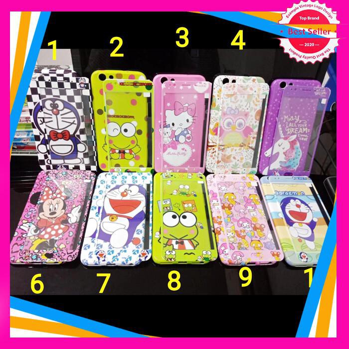 SAMSUNG J7 DUO CASE KARAKTER 360 FREE TEMPERED GLASS FULL FUZE GLOSSY