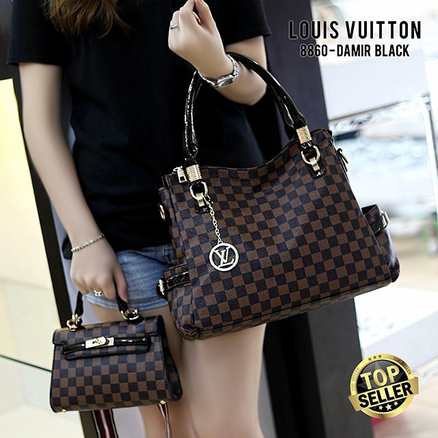 Louis Vuitton Bag 2in1* Seri 8860#04 9026#04 handbag wanita tas cewek import