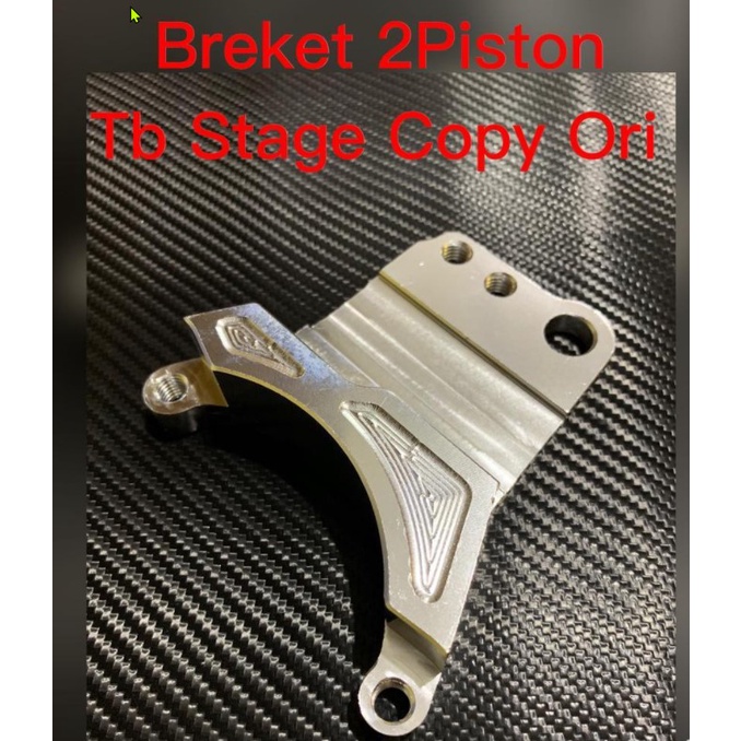 Breket Kaliper 2p Piston  KTC blembo nssn Disc Braket Adapter Mio Beat Nouvo Wave Ninja150 R15 NMax PCX Aerox Vario125