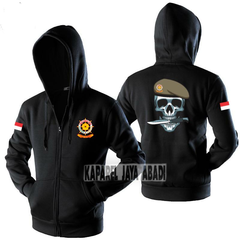 Jaket Zipper Pol Pp / Hoodie Pol-Pp / Sweater Intansi Satpol-Pp Atasan Pria Wanita Satpol Pp Logo Po
