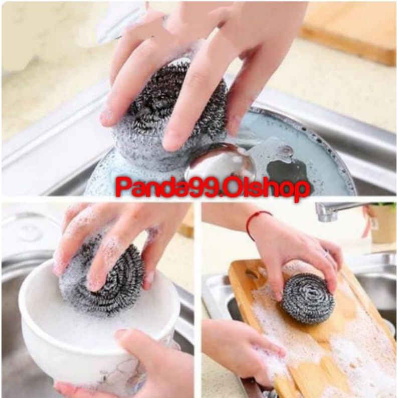 Sabut Cuci Piring Stainless/gosokan stainless/gosok panci ⭐ panda99 ⭐