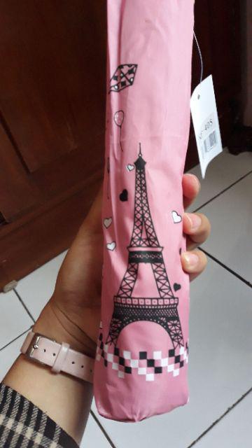 Payung Lipat 3 Apollo Mangkok Motif Paris Kuat Menara Eiffel Nf 14