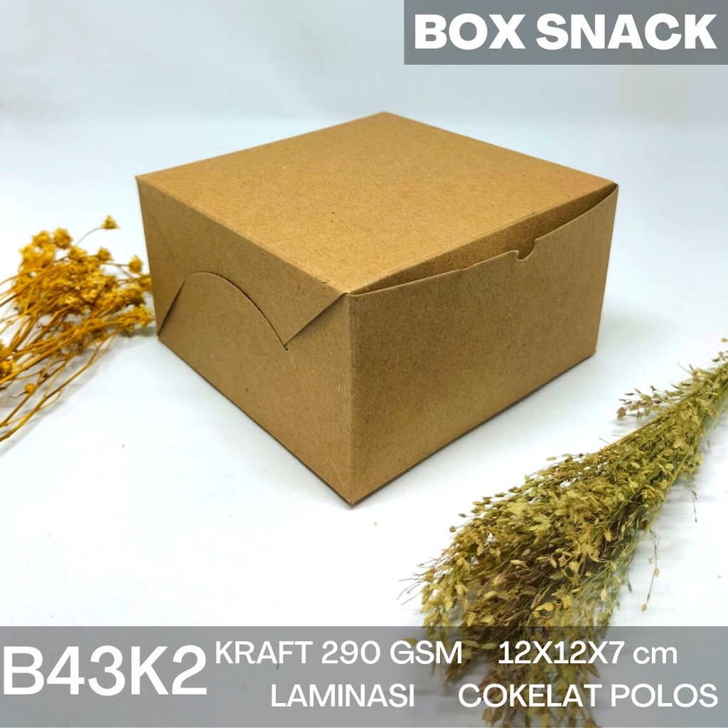 Box Snack Dus Snack Snack Box 12X12X7 (B43K2-Laminasi)