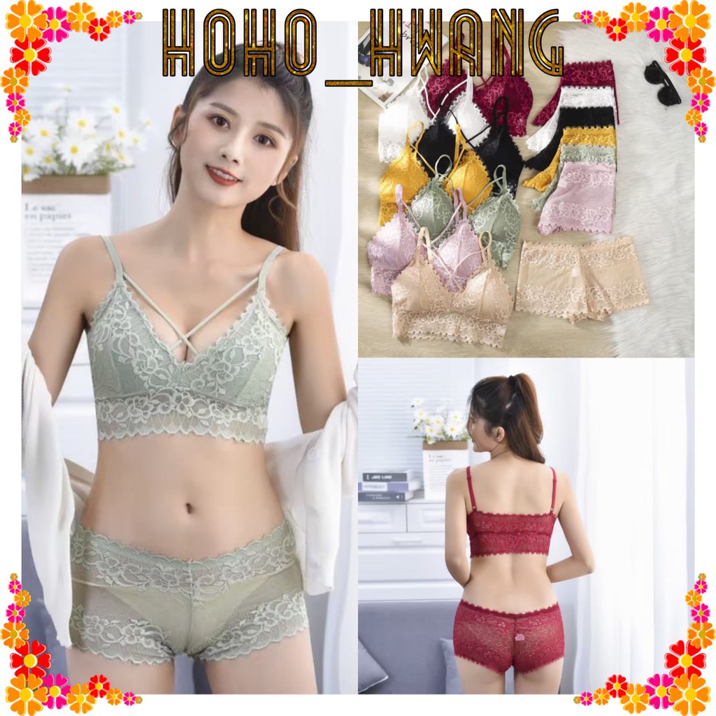 Jual Hoho Hwang B Bra Set Push Up Sexy One Peice Segitiga Bra