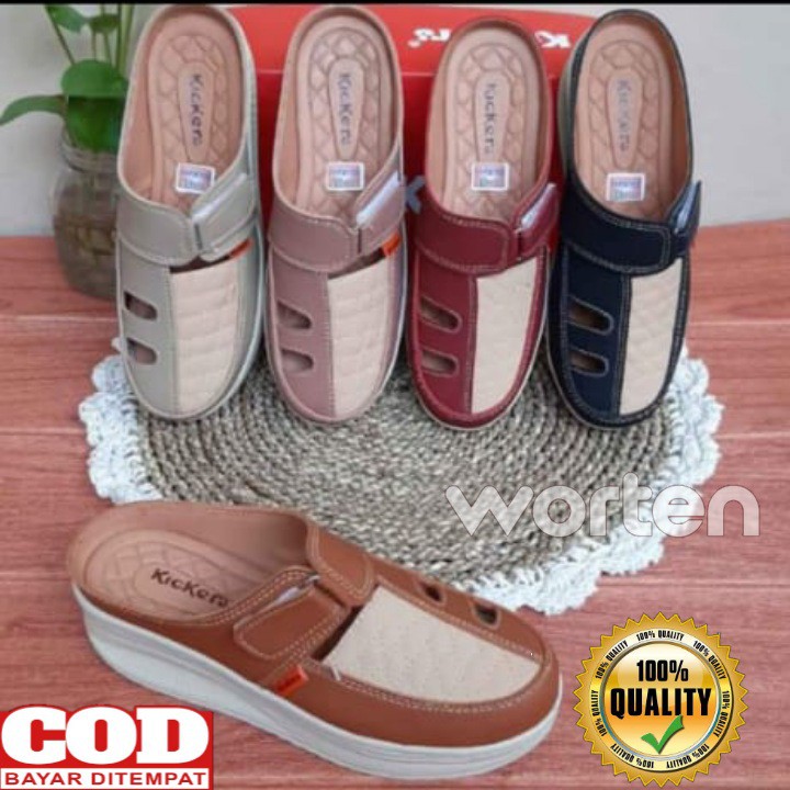 Sepatu sandal wedges wanita terbaru/Sepatu sandal kickers