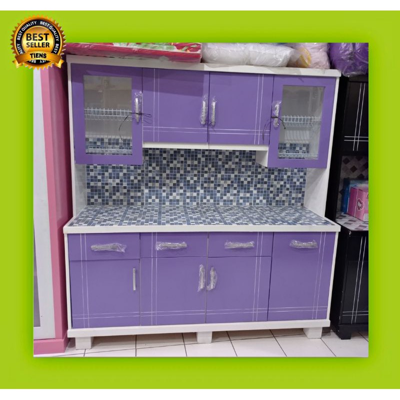 lemari piring dapur 4 pintu
