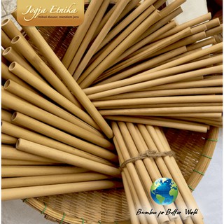 Sedotan Bambu Bamboo Straws Stik Bambu Shopee Indonesia