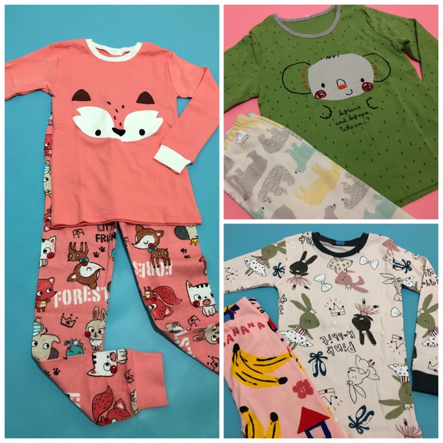 Piyama Baju  Tidur  Anak  Panjang Unifriend Size 120 Shopee  