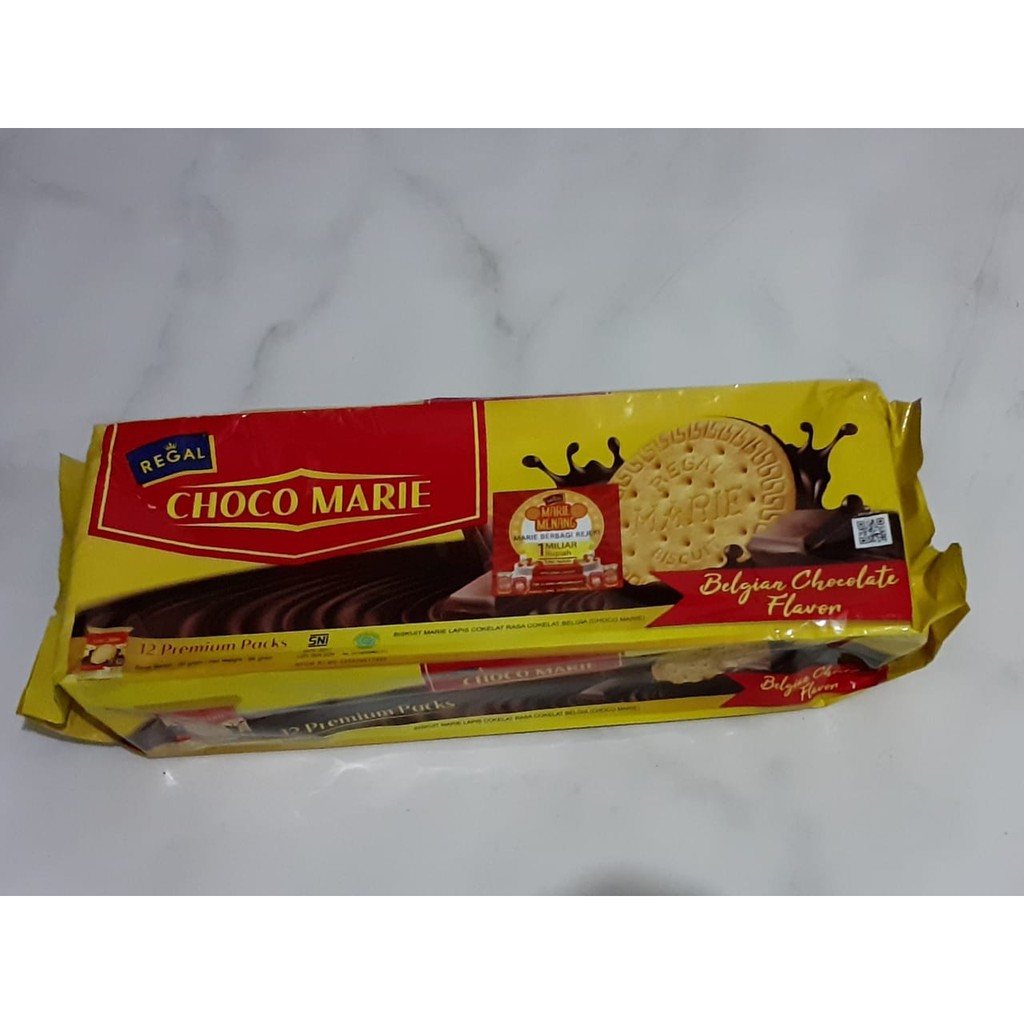 

BISKUIT REGAL CHOCO MARIE BELGIAN CHOCOLATE ISI 12 PACKS