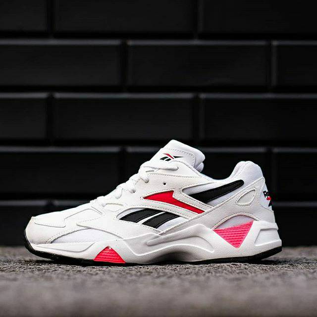Reebok Aztrex 96 White/Porcelain/Neon Red