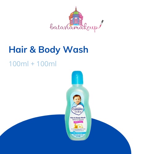 Cussons Baby Hair &amp; Body Wash Mild &amp; Gentle 100+100ML/Cusson Sabun Cair/Sabun Mandi Cair Bayi/Extra Fill 100%