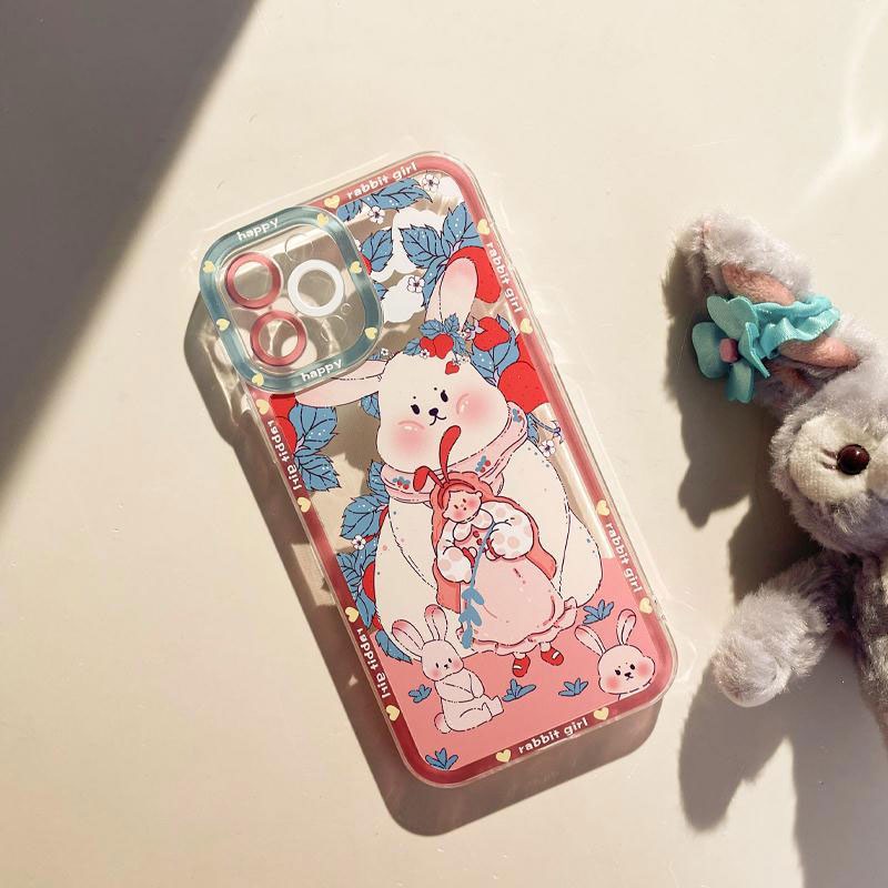 Soft case Silikon Transparan 13pro 13prm Motif Kartun Untuk iphone 11 12pro MAX 7p 8p XS MAX Xr 11 MAX 7se-se20207se-se