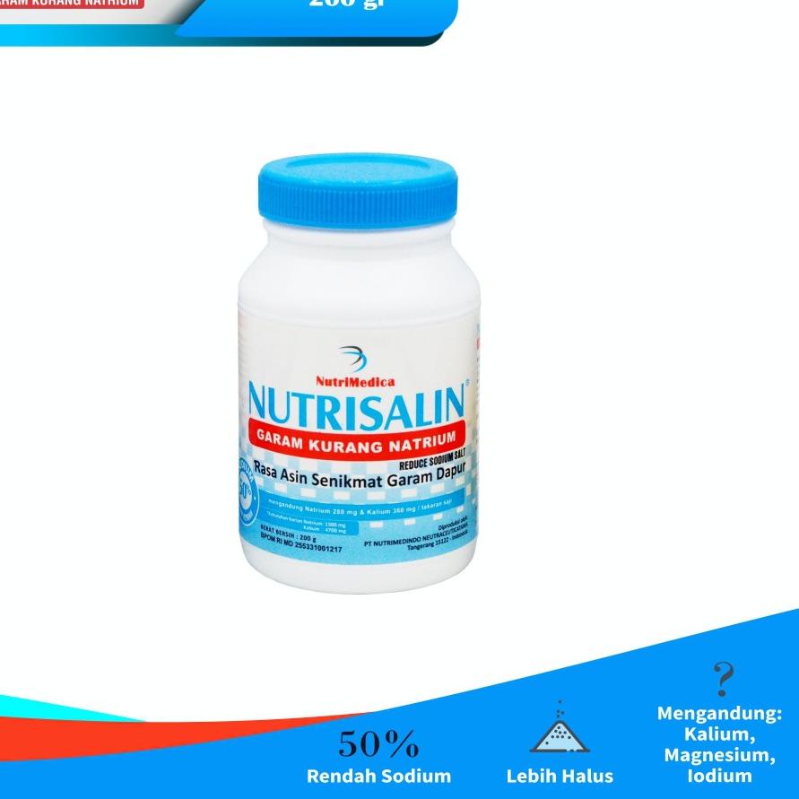 

Trendy Nutrisalin Garam Diet 200 gram