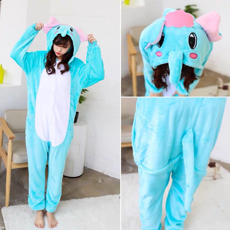 BAJU ONESIE ELEPHANT DUMBO TSUM TSUM GAJAH BONEKA PIYAMA KOSTUM PESTA