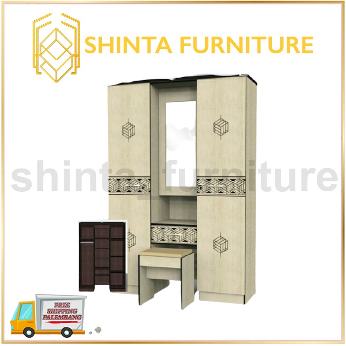 Lemari Pakaian 3 pintu Apanel / Lemari Pakaian Minimalis LPMR