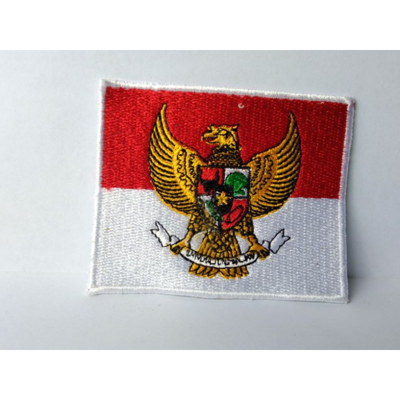patch bordir/bordir bendera garuda