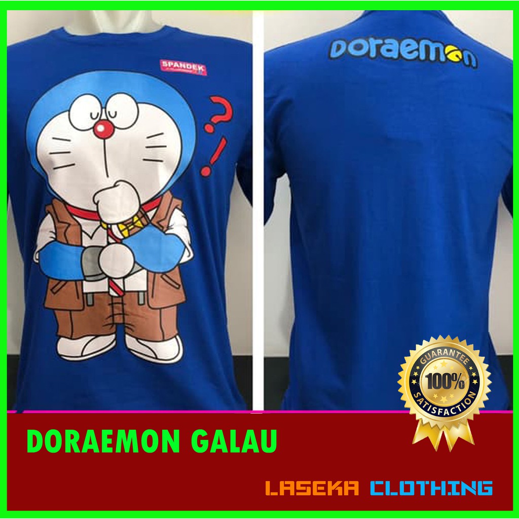 Kaos Distro Baju Murah Anime Film Kartun Dora Emon Doraemon Galau