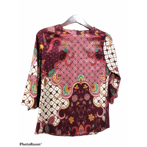 Atasan Blus Batik Wanita Katun Stretch