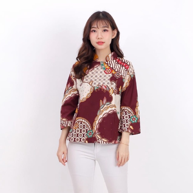 Batik Wanita - Atasan Batik 559 - 974-Maroon C