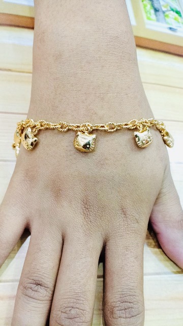 Gelang tangan wanita lapis emas  // gelang tangan juari jurai //perhiasan pengganti emas