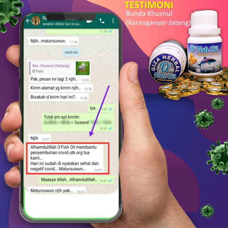 Kapsul Gemuk Penggemuk Badan OFish Oil Minyak Ikan Hiu Nutrisi cocok untuk anak hingga dewasa. Anak makan lahap otak cerdas