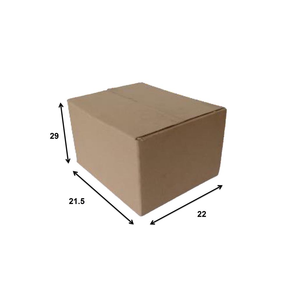 

KARDUS/BOX KARTON POLOS UKURAN 21.5 X 22 X 29 CM DOUBLE WALL