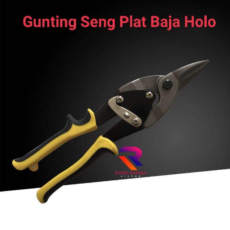 

Gunting Plat Besi Seng Baja Heavy Duty Iron Scissors 10inch