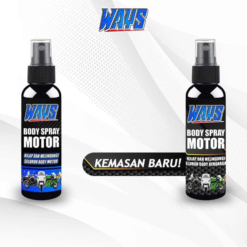 PAKET Penghilang Baret Lecet Goresan + Spray Pengkilap Body Motor Mobil - WAYS Compound Body Spray