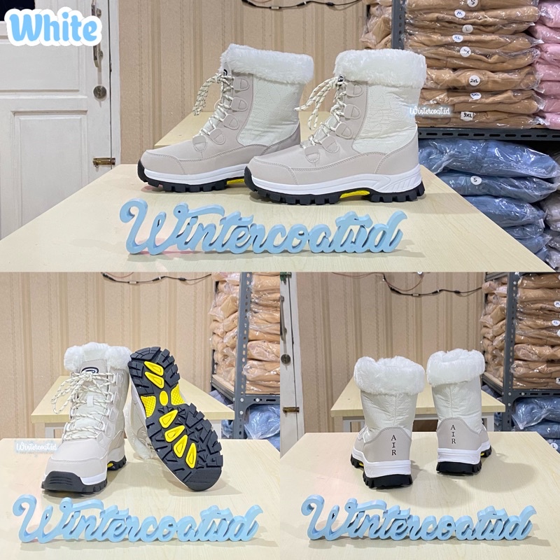 Boots winter wanita sepatu musim dingin import Chika waterproof anti slip salju snow boot anti slip