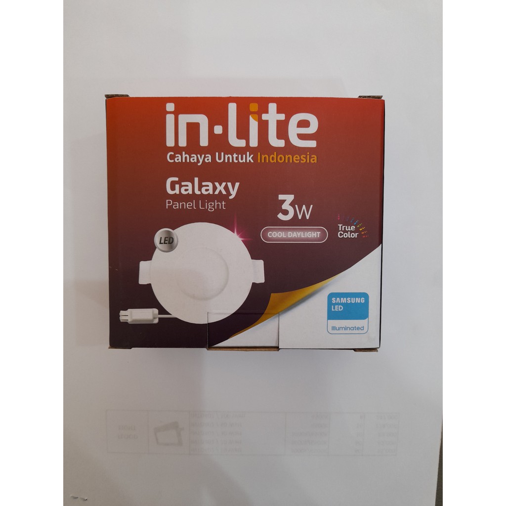 Inlite In-lite Downlight Led Panel 3 watt