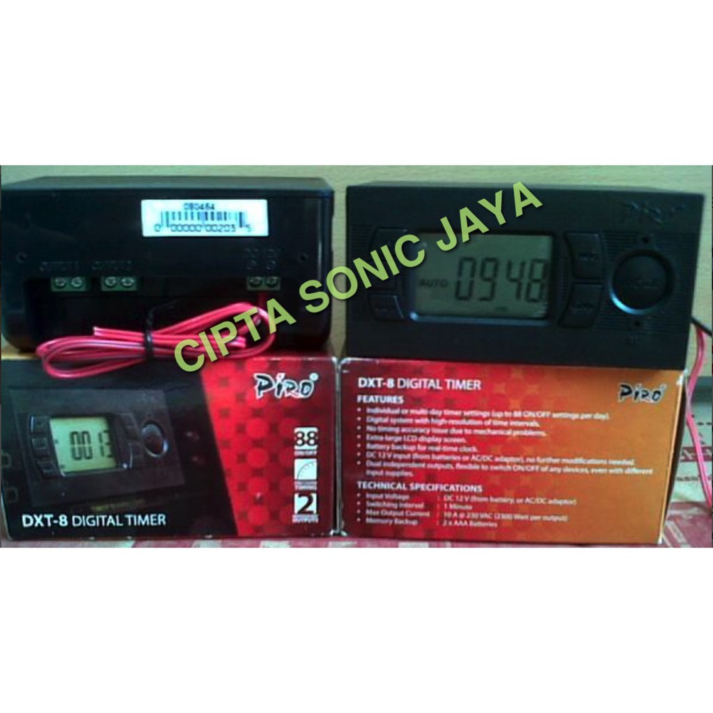 timer digital piro dxt 8