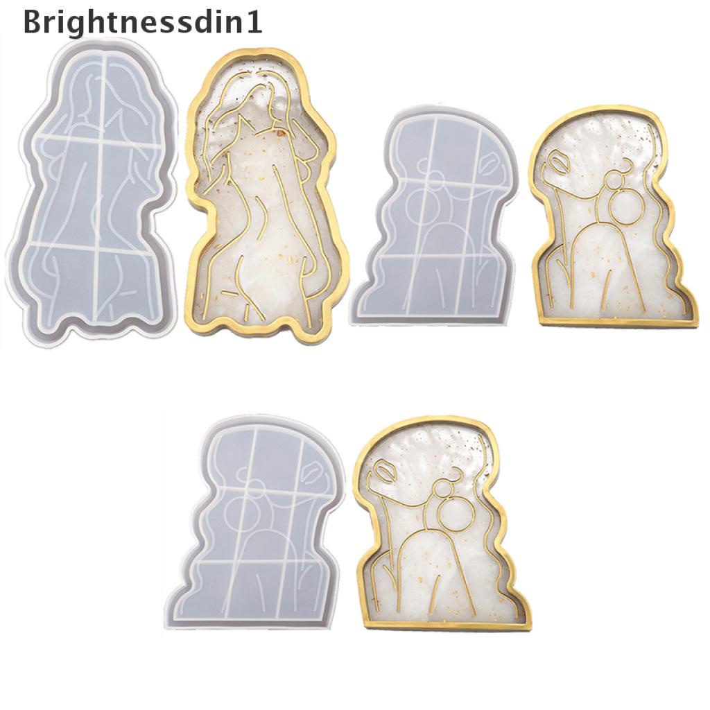 Cetakan Resin Epoksi Kristal Model Tubuh Abstrak 1 In 1 Bahan Silikon