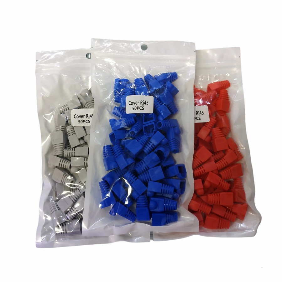 Plug Boot Cover RJ45 Karet Pelindung Konektor isi 50pcs