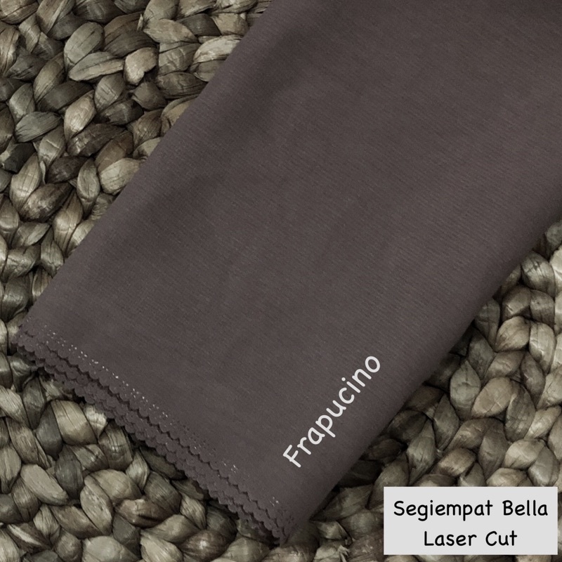 Hijab Bella Square Laser cut / Segiempat Bella-Frapucino