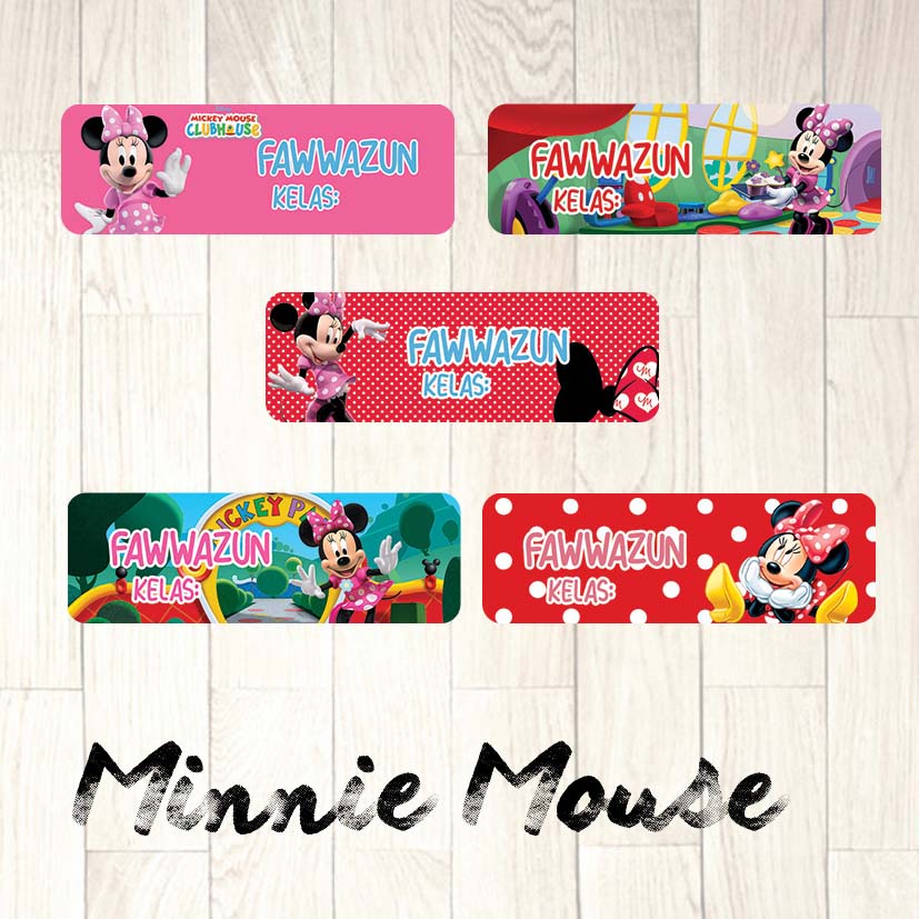 

STIKER LABEL NAMA MINNIE